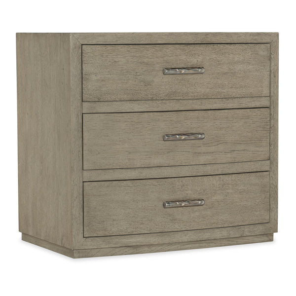 Hooker Furniture 6150-90216-85 Linville Falls Ashford Three Drawer Nightstand IMAGE 1