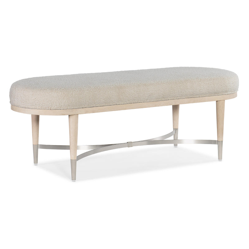 Hooker Furniture 6500-90019-80 Nouveau Chic Upholstered Bench IMAGE 1