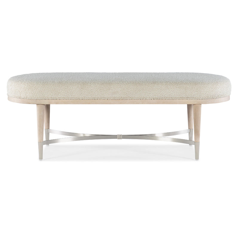 Hooker Furniture 6500-90019-80 Nouveau Chic Upholstered Bench IMAGE 2