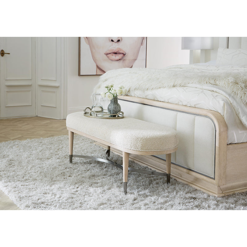 Hooker Furniture 6500-90019-80 Nouveau Chic Upholstered Bench IMAGE 3