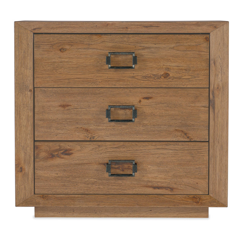 Hooker Furniture 6700-90015-80 Big Sky Three Drawer Nightstand IMAGE 2