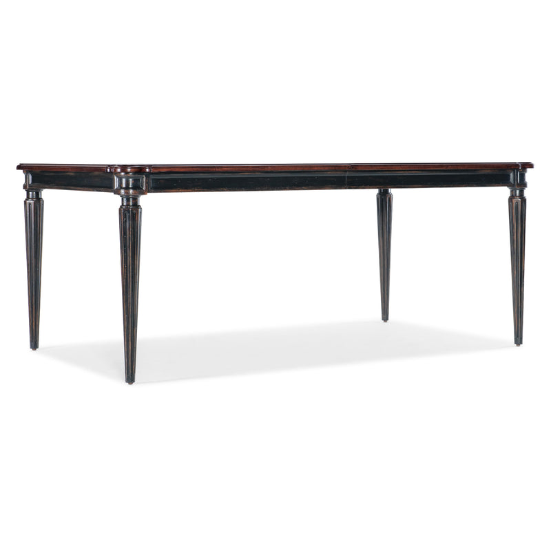 Hooker Furniture 6750-75200-00 Charleston Rectangle Leg Dining Table w-2-22in Leaves IMAGE 1