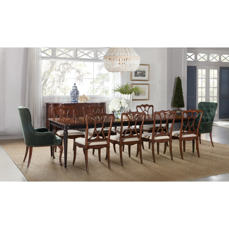 Hooker Furniture 6750-75200-00 Charleston Rectangle Leg Dining Table w-2-22in Leaves IMAGE 7