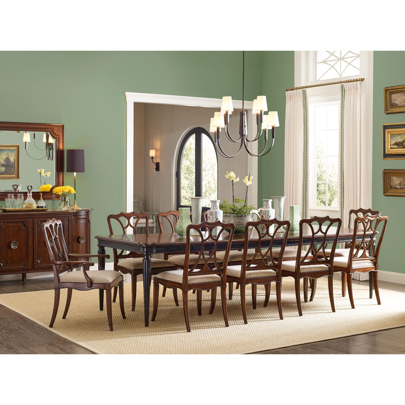 Hooker Furniture 6750-75200-00 Charleston Rectangle Leg Dining Table w-2-22in Leaves IMAGE 8