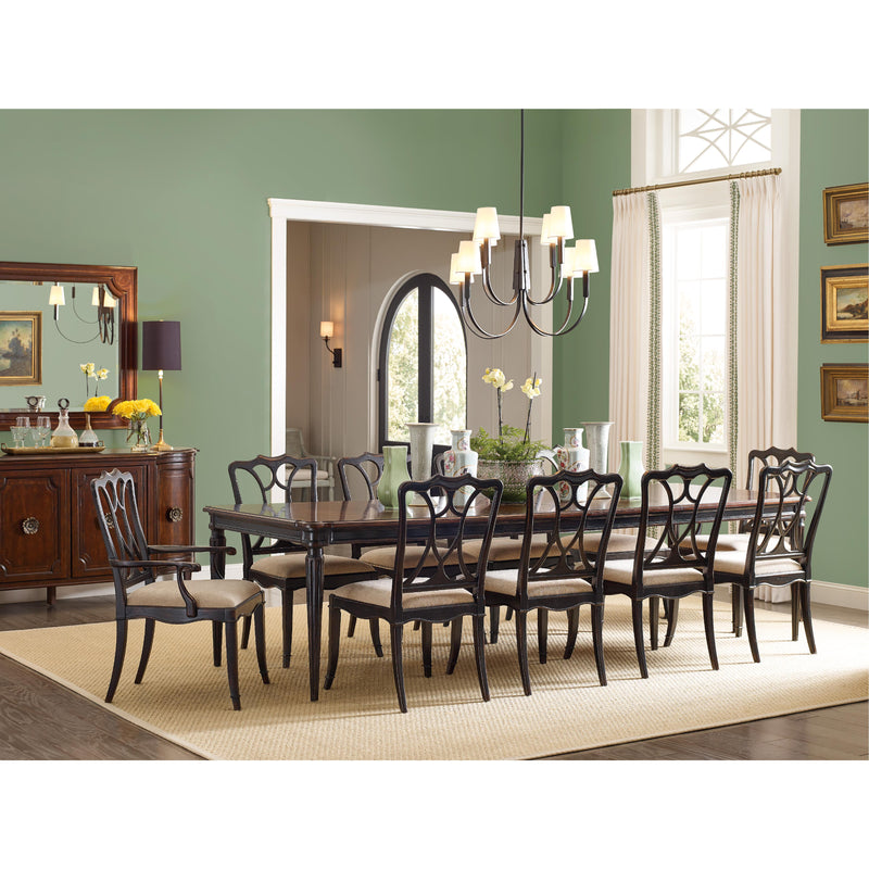 Hooker Furniture 6750-75200-00 Charleston Rectangle Leg Dining Table w-2-22in Leaves IMAGE 9