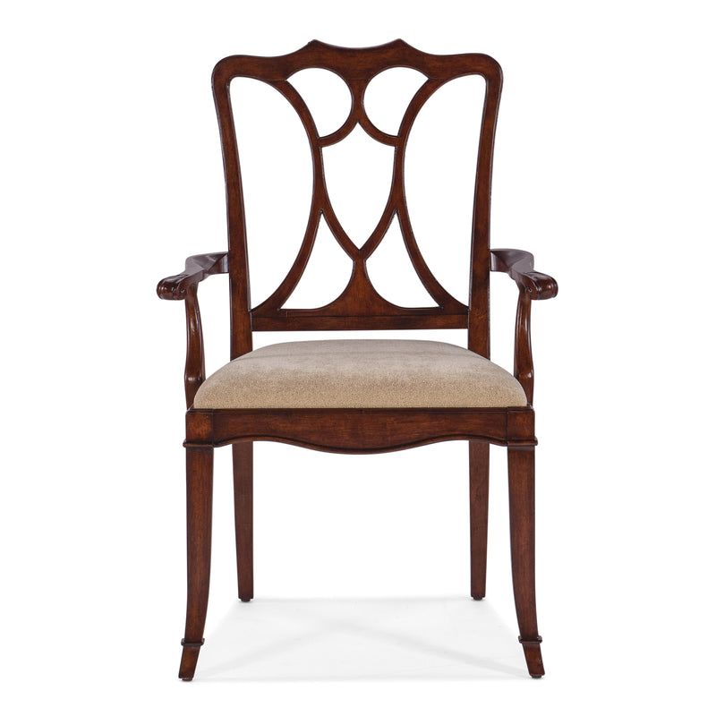 Hooker Furniture 6750-75300-85 Charleston Upholstered Seat Arm Chair IMAGE 3