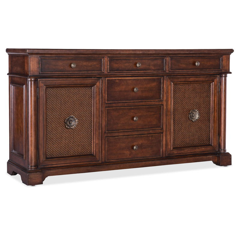 Hooker Furniture 6750-75902-85 Charleston Two Door-Six Drawer Buffet IMAGE 1