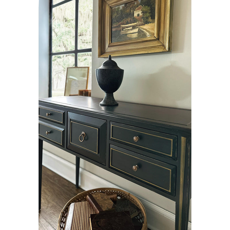 Hooker Furniture 6750-85013-34 Charleston Five-Drawer Console Table IMAGE 6