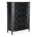  Hooker Furniture 6750-90010-97 Charleston Five-Drawer Chest IMAGE 1
