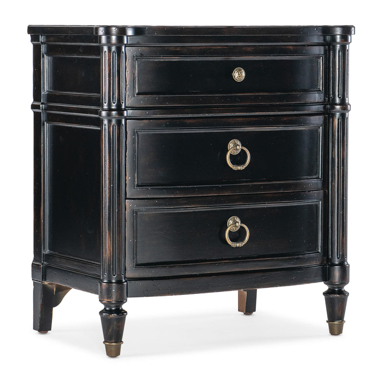 Hooker Furniture 6750-90015-97 Charleston Three-Drawer Nightstand IMAGE 1