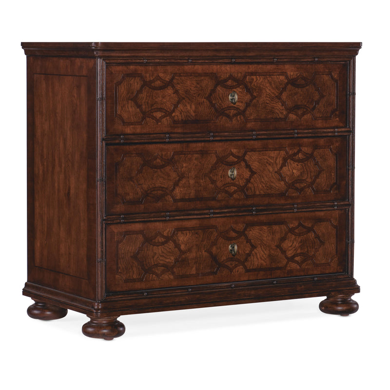 Hooker Furniture 6750-90116-85 Charleston Three-Drawer Nightstand IMAGE 1