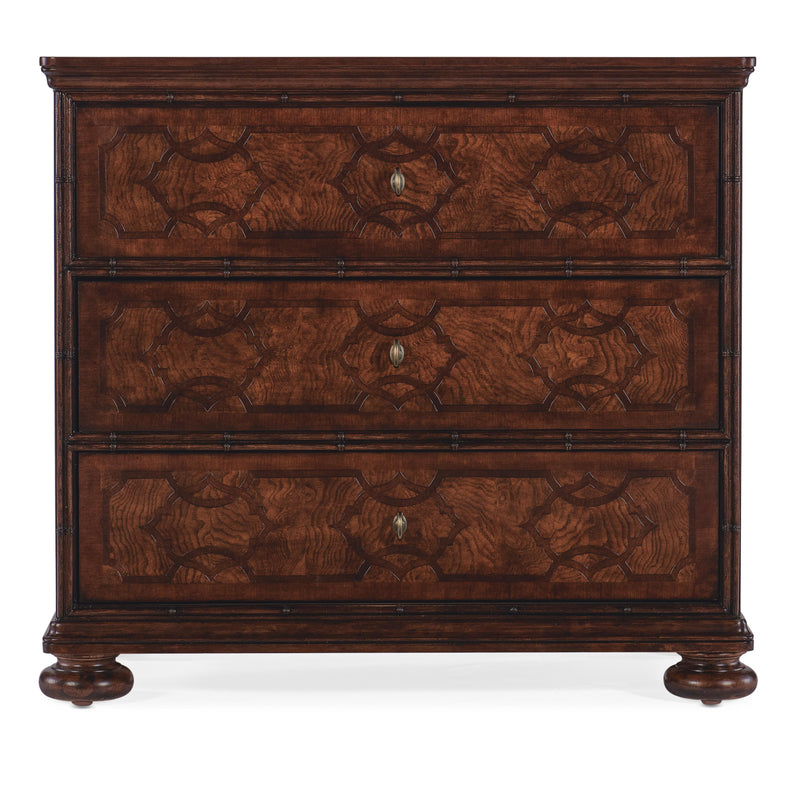 Hooker Furniture 6750-90116-85 Charleston Three-Drawer Nightstand IMAGE 2