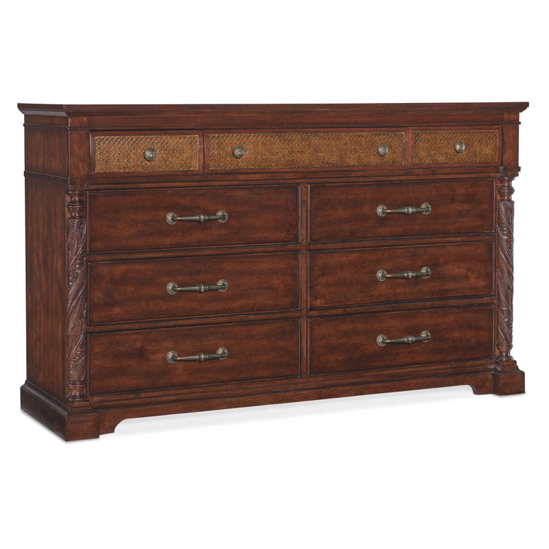 Hooker Furniture 6750-90302-85 Charleston Nine-Drawer Dresser IMAGE 1