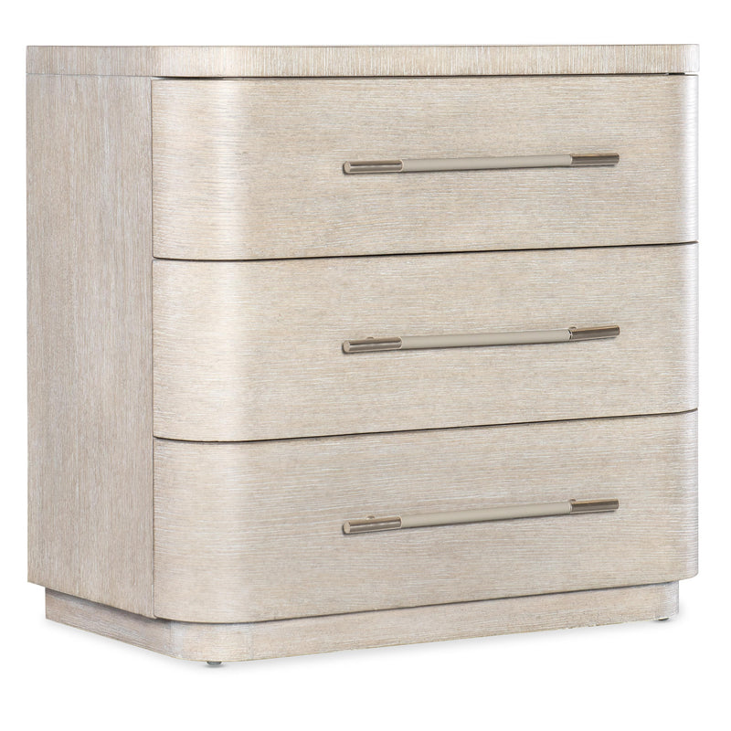 Hooker Furniture 6850-90016-80 Modern Mood Three Drawer Nightstand IMAGE 1