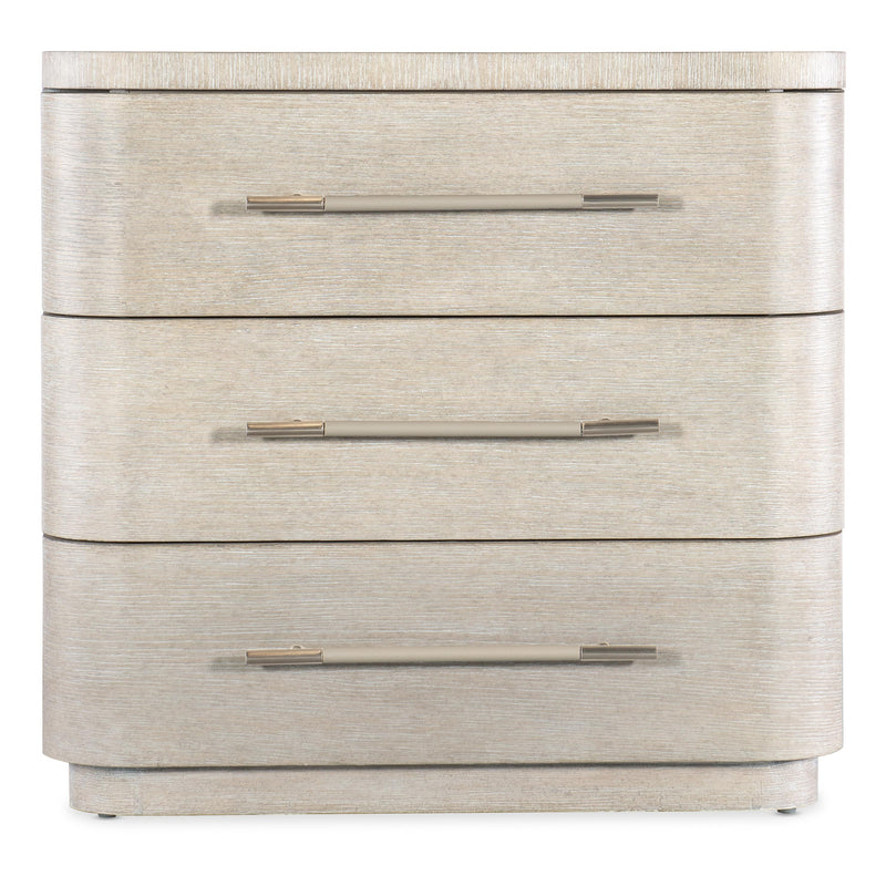 Hooker Furniture 6850-90016-80 Modern Mood Three Drawer Nightstand IMAGE 2