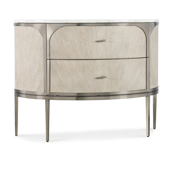 Hooker Furniture 6850-90215-80 Modern Mood Two Drawer Nightstand IMAGE 1