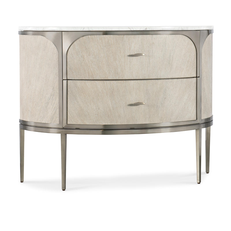 Hooker Furniture 6850-90215-80 Modern Mood Two Drawer Nightstand IMAGE 1