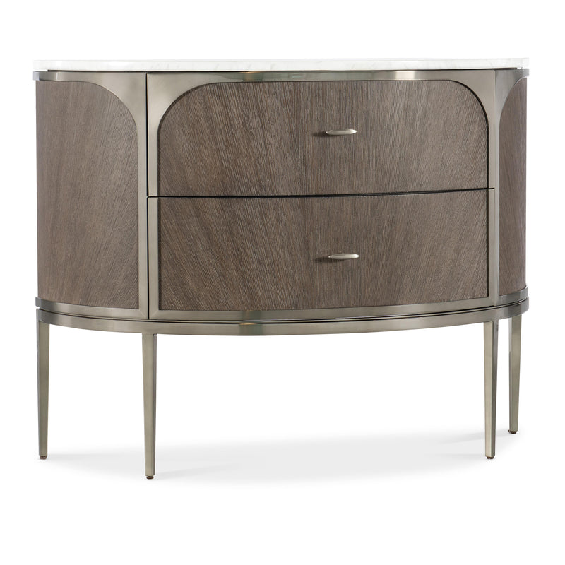 Hooker Furniture 6850-90215-89 Modern Mood Two Drawer Nightstand IMAGE 1