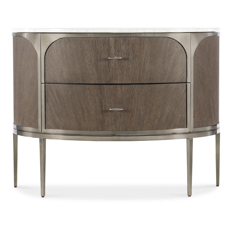 Hooker Furniture 6850-90215-89 Modern Mood Two Drawer Nightstand IMAGE 2