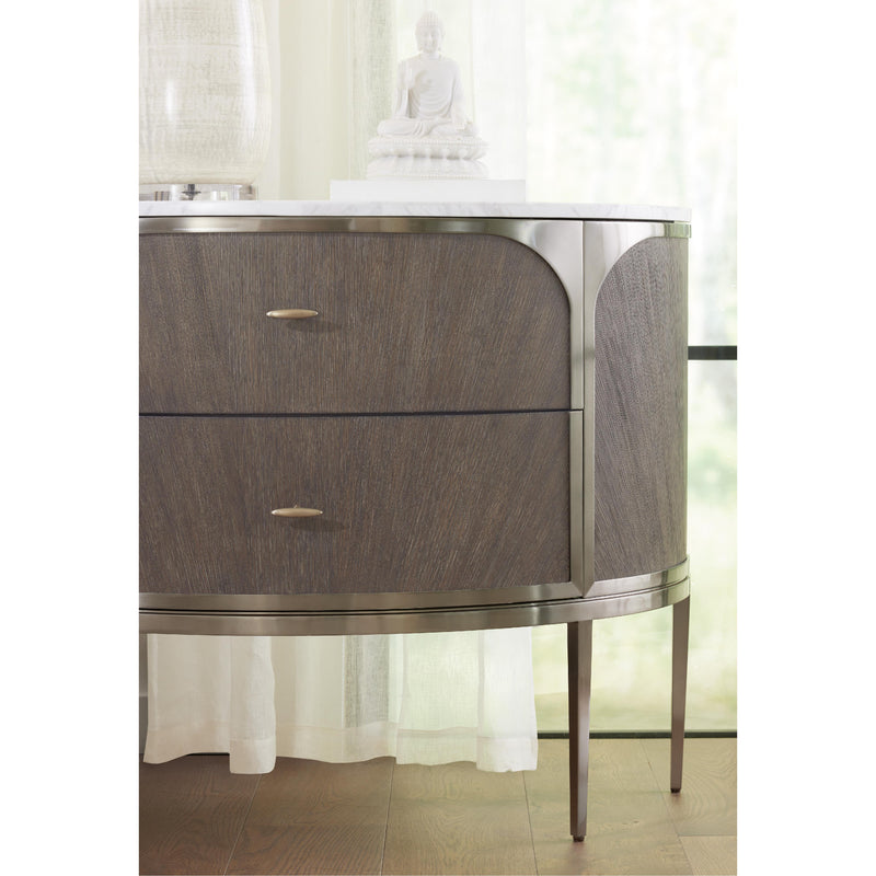 Hooker Furniture 6850-90215-89 Modern Mood Two Drawer Nightstand IMAGE 4