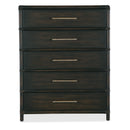 Hooker Furniture 6950-90210-99 Retreat Pole Rattan Five-Drawer Chest IMAGE 2