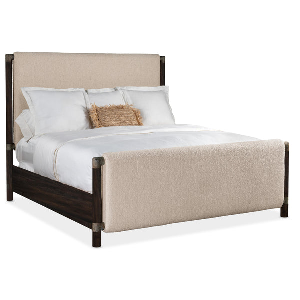 Hooker Furniture 6950-90350-99 Retreat Queen Upholstered Panel Bed IMAGE 1