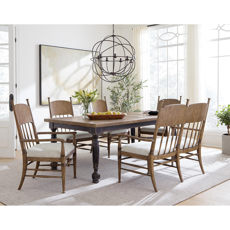 Hooker Furniture 7050-75200-89 Americana Leg Dining Table with 1-22in Leaf IMAGE 7