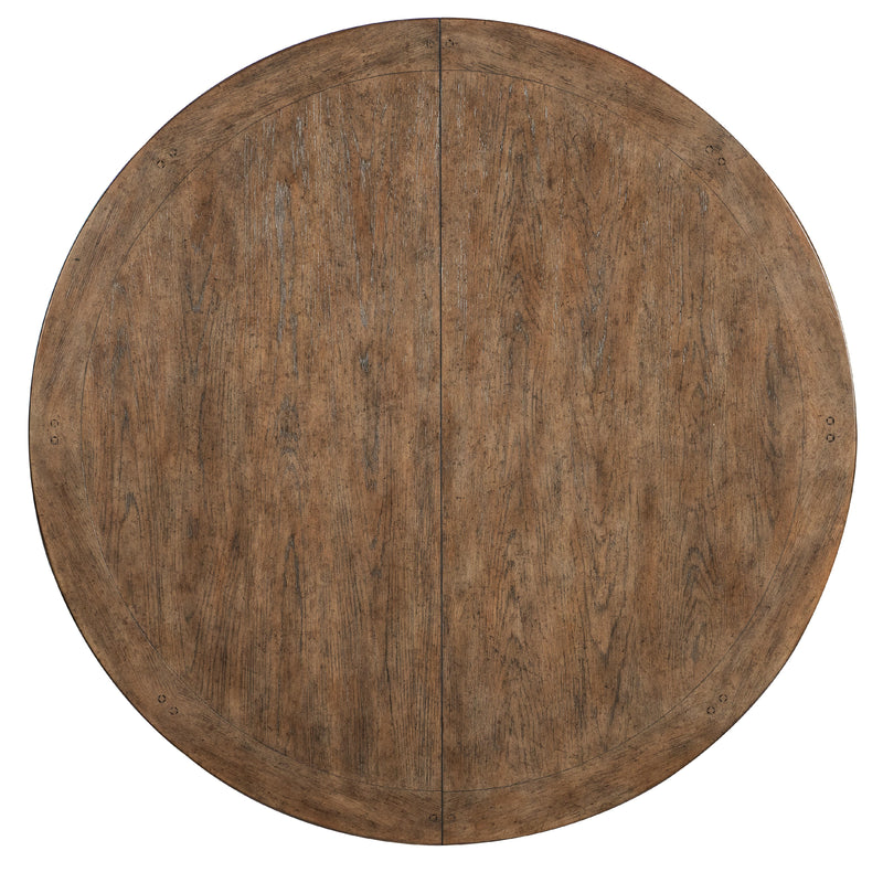 Hooker Furniture 7050-75203-02 Americana Round Pedestal Dining Table with 1-22in Leaf IMAGE 5