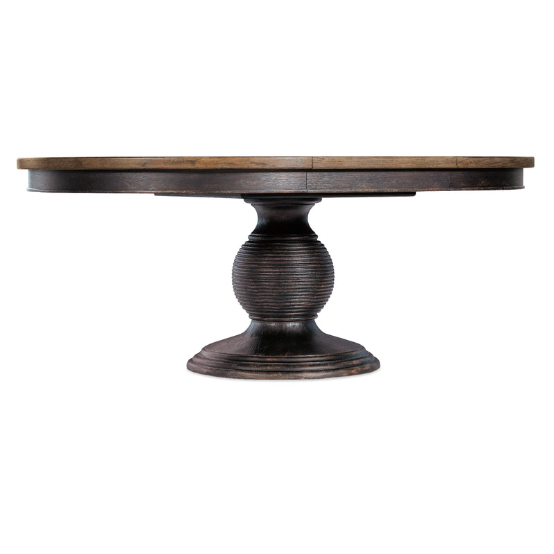 Hooker Furniture 7050-75203-89 Americana Round Pedestal Dining Table with 1-22in Leaf IMAGE 2