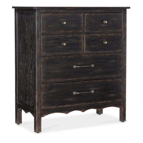 Hooker Furniture 7050-90110-89 Americana Six-Drawer Chest IMAGE 1