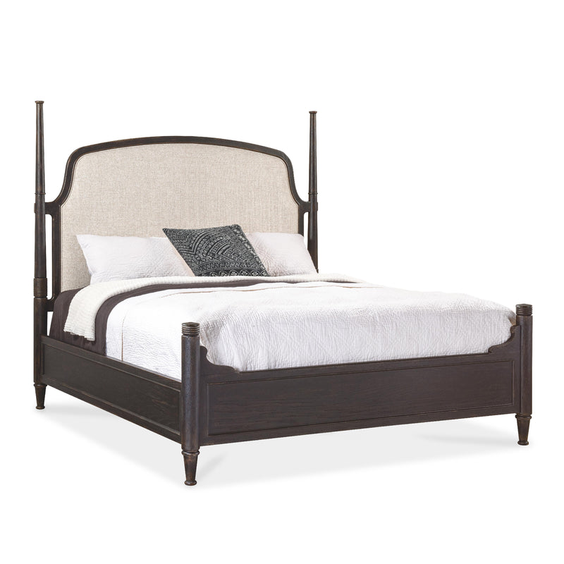 Hooker Furniture 7050-90650-89 Americana Queen Upholstered Poster Bed IMAGE 2