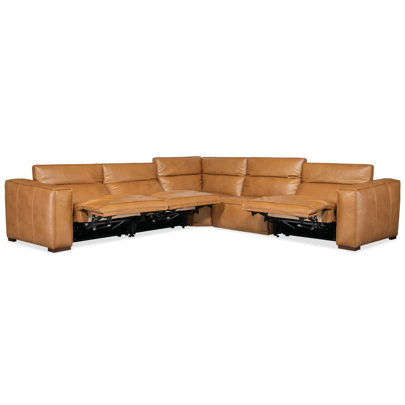 Hooker Furniture SS404-5PC3-080 Fresco 5 Seat Sectional with Power Recline & Power Headrest IMAGE 3