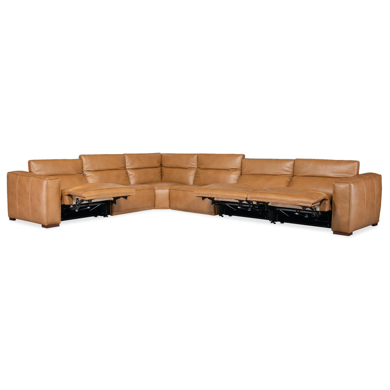 Hooker Furniture SS404-6PC3-080 Fresco 6 Seat Sectional 3-Power Recline & Power Headrest IMAGE 3