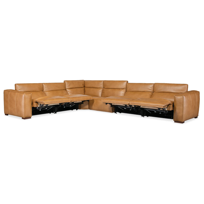 Hooker Furniture SS404-6PC4-080 Fresco 6 Seat Sectional 4-Power Recline & Power Headrest IMAGE 3