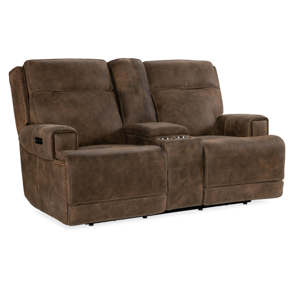 Hooker Furniture SS762-PHZC2-085 Wheeler Console Loveseat with Power Recline & Power Headrest IMAGE 1