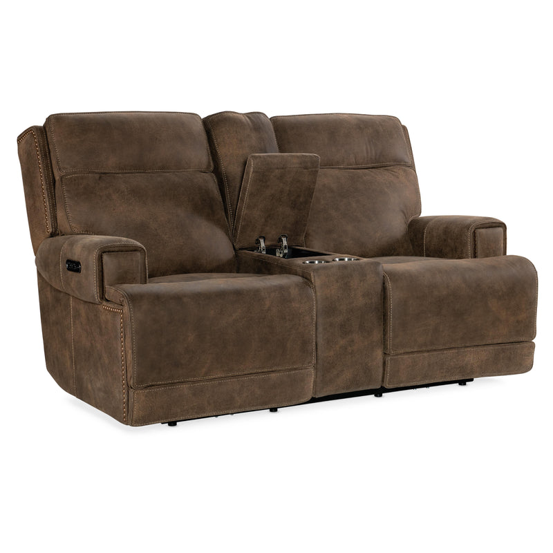 Hooker Furniture SS762-PHZC2-085 Wheeler Console Loveseat with Power Recline & Power Headrest IMAGE 2