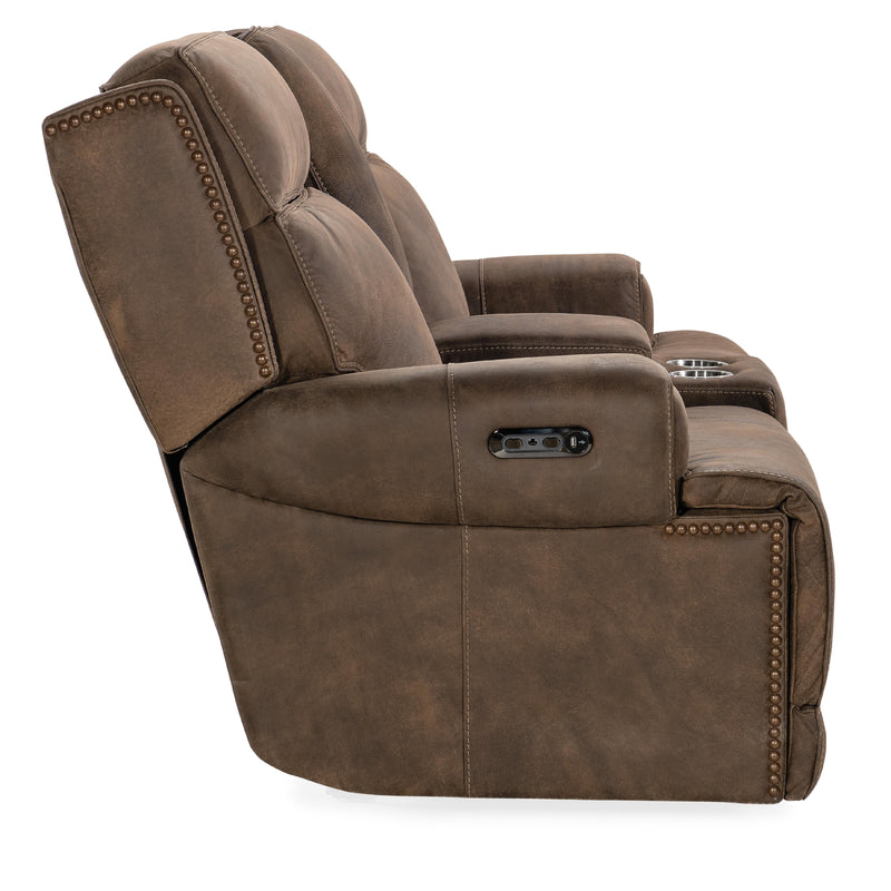 Hooker Furniture SS762-PHZC2-085 Wheeler Console Loveseat with Power Recline & Power Headrest IMAGE 6