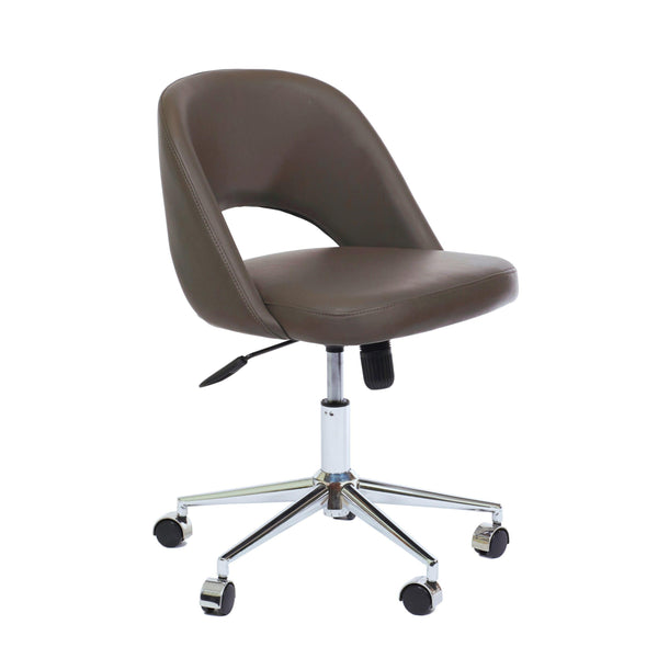 Furnishings' Mate DC-T11-GR-OC Henrick Chair In Grey PU On Office Chair Base IMAGE 1