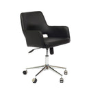  Furnishings' Mate DC-T16-BL-OC Isaac Chair In Black PU On Office Chair Base IMAGE 1