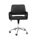  Furnishings' Mate DC-T16-BL-OC Isaac Chair In Black PU On Office Chair Base IMAGE 2