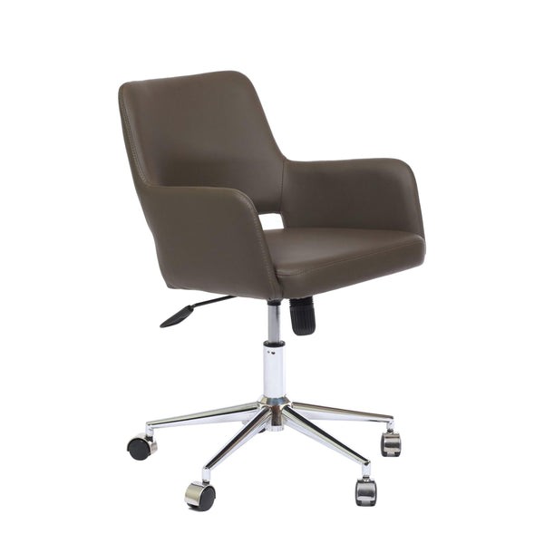 Furnishings' Mate DC-T16-GR-OC  Isaac Chair In Grey PU On Office Chair Base IMAGE 1