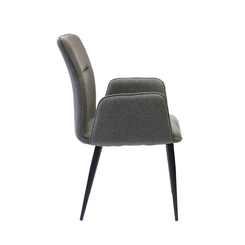 Furnishings' Mate DC 621-SL-MOD Jacob Chair In Slate Fabric On Standard Modular Base IMAGE 3