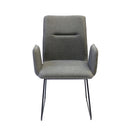  Furnishings' Mate DC 621-SL-SLED Jacob Chair In Slate Fabric On Sled Modular Base IMAGE 2
