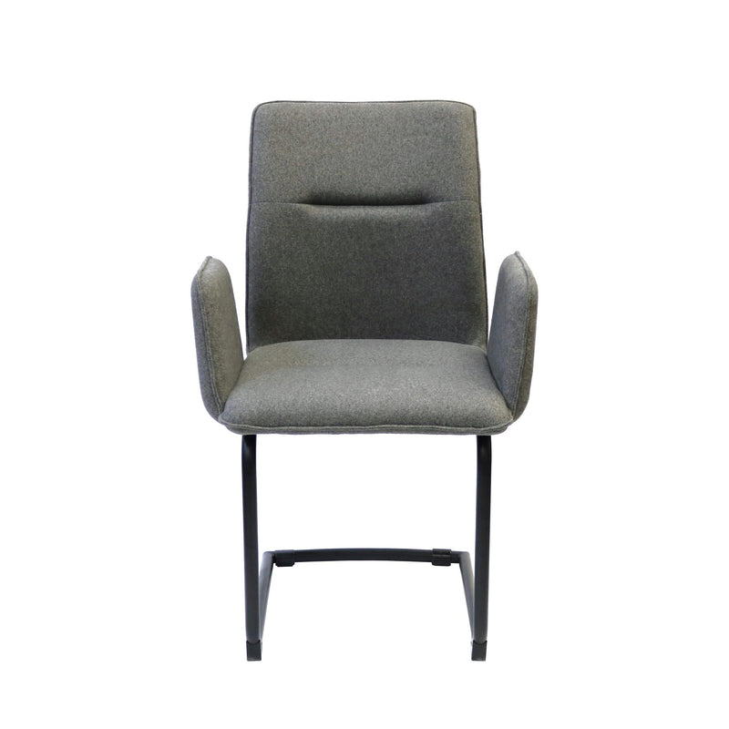 Furnishings' Mate DC 621-SL-CANTI Jacob Chair In Slate Fabric On Cantilever Modular Base IMAGE 2