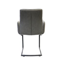  Furnishings' Mate DC 621-SL-CANTI Jacob Chair In Slate Fabric On Cantilever Modular Base IMAGE 4