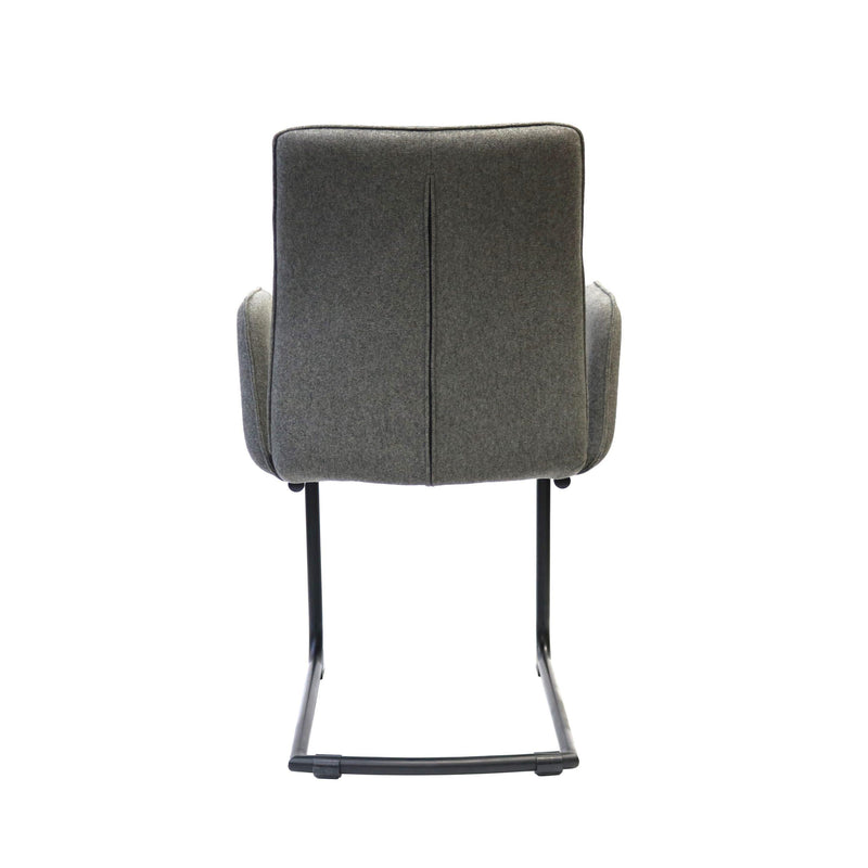 Furnishings' Mate DC 621-SL-CANTI Jacob Chair In Slate Fabric On Cantilever Modular Base IMAGE 4