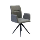  Furnishings' Mate DC 621-SL-SWV Jacob Chair In Slate Fabric On Swivel Modular Base IMAGE 1