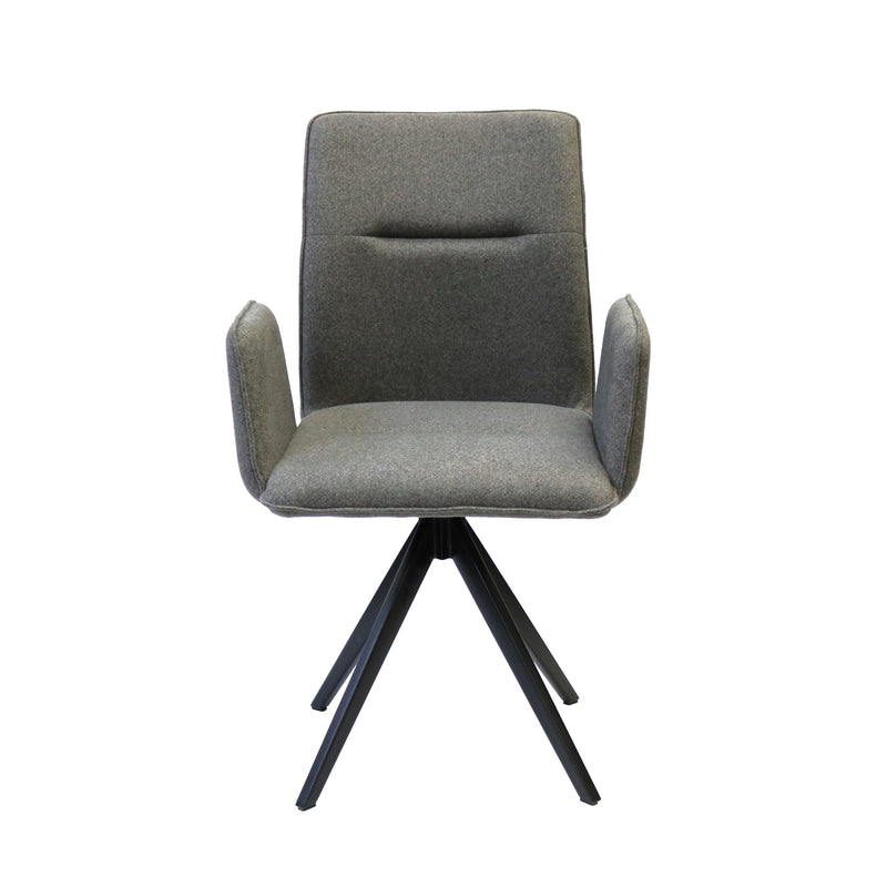 Furnishings' Mate DC 621-SL-SWV  Jacob Chair In Slate Fabric On Swivel Modular Base IMAGE 2