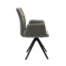  Furnishings' Mate DC 621-SL-SWV Jacob Chair In Slate Fabric On Swivel Modular Base IMAGE 3