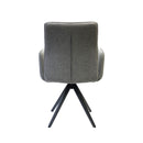  Furnishings' Mate DC 621-SL-SWV Jacob Chair In Slate Fabric On Swivel Modular Base IMAGE 4